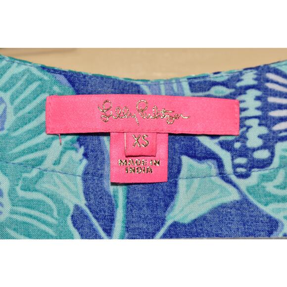 LILLY PULITZER $178 Renato Sequin Tunic Mint To Be Bright Agate Green XS - Picture 4 of 4